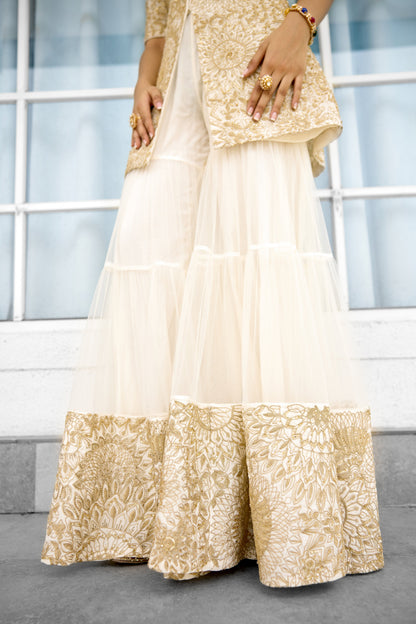Sun Ray Women wear kurta gharara set
