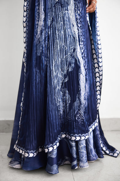 Swirl Print Women wear Printed Lehenga set
