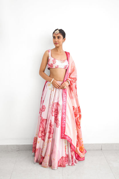 Blush Bloom Women wear Sequence Lehenga set