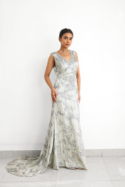 Sea Breeze Women wear Embellished Floor Length gown