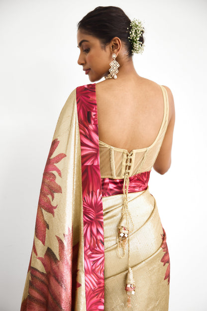 Golden Hour Women wear Sequence saree set