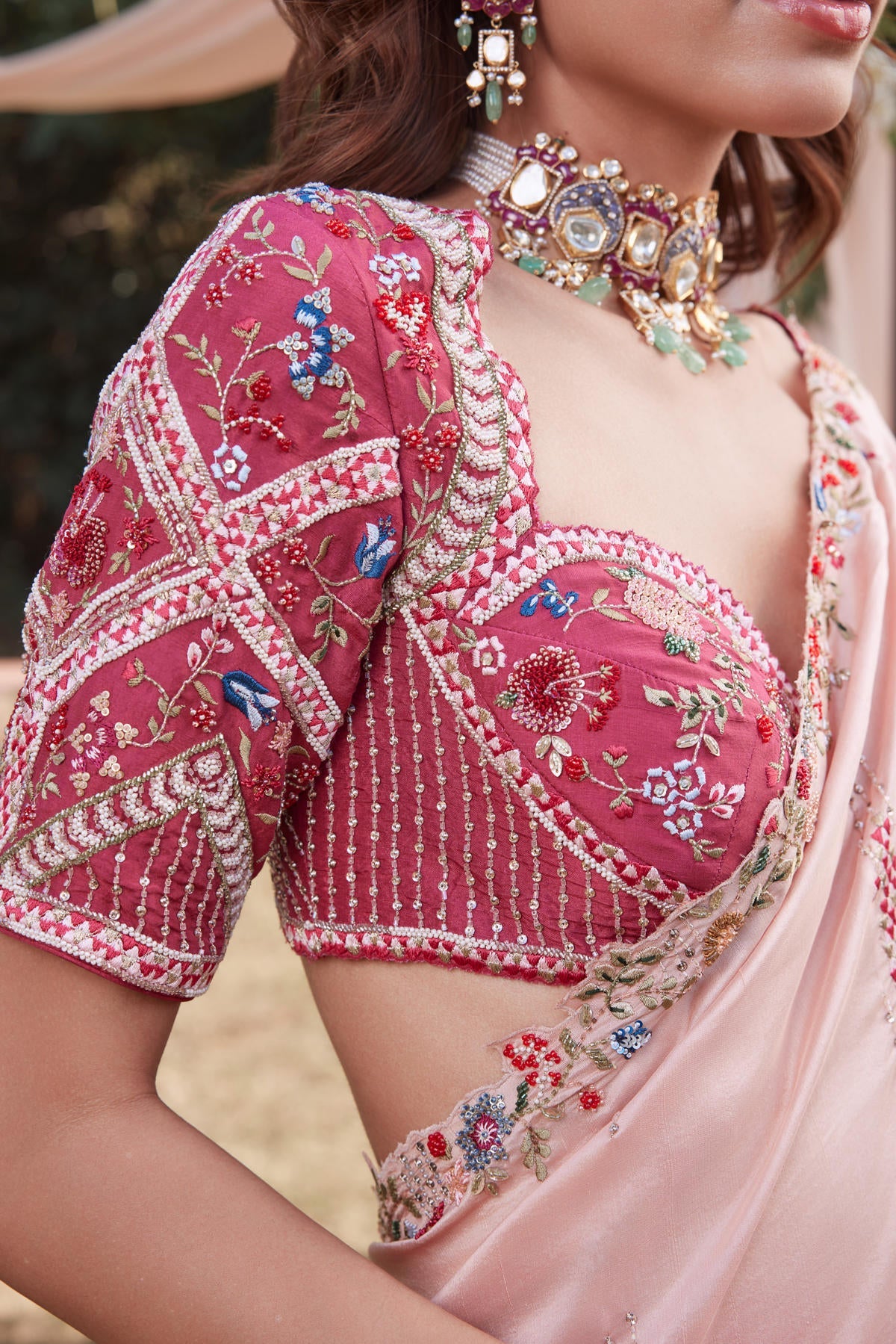 Rani Pink Saree