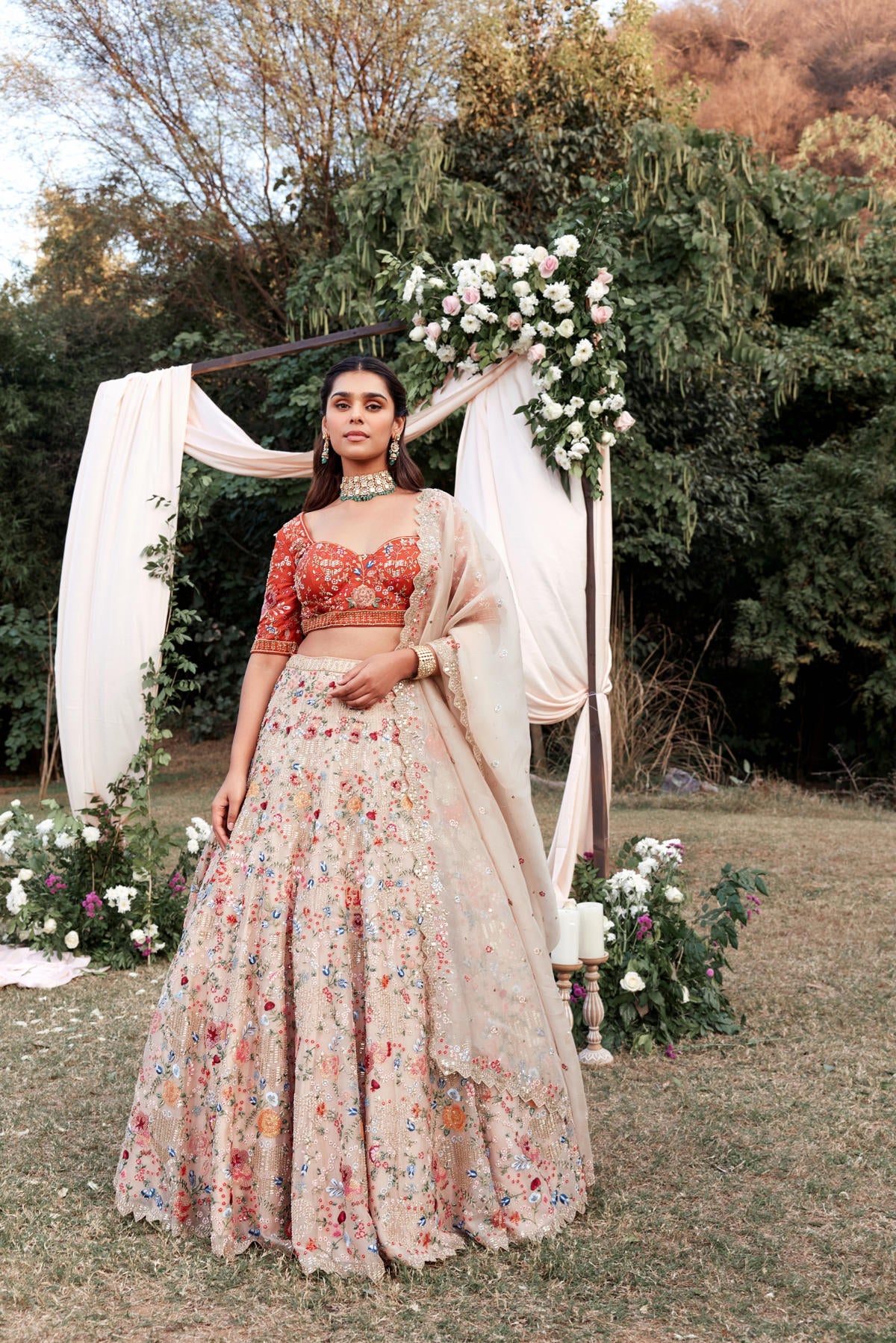 Sunhera Lengha set