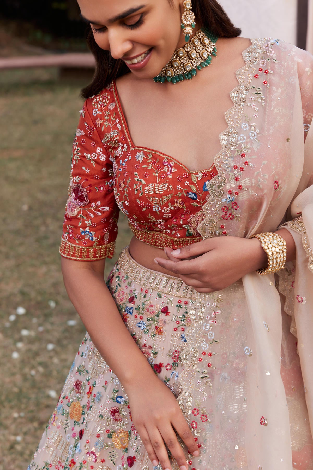 Sunhera Lengha set