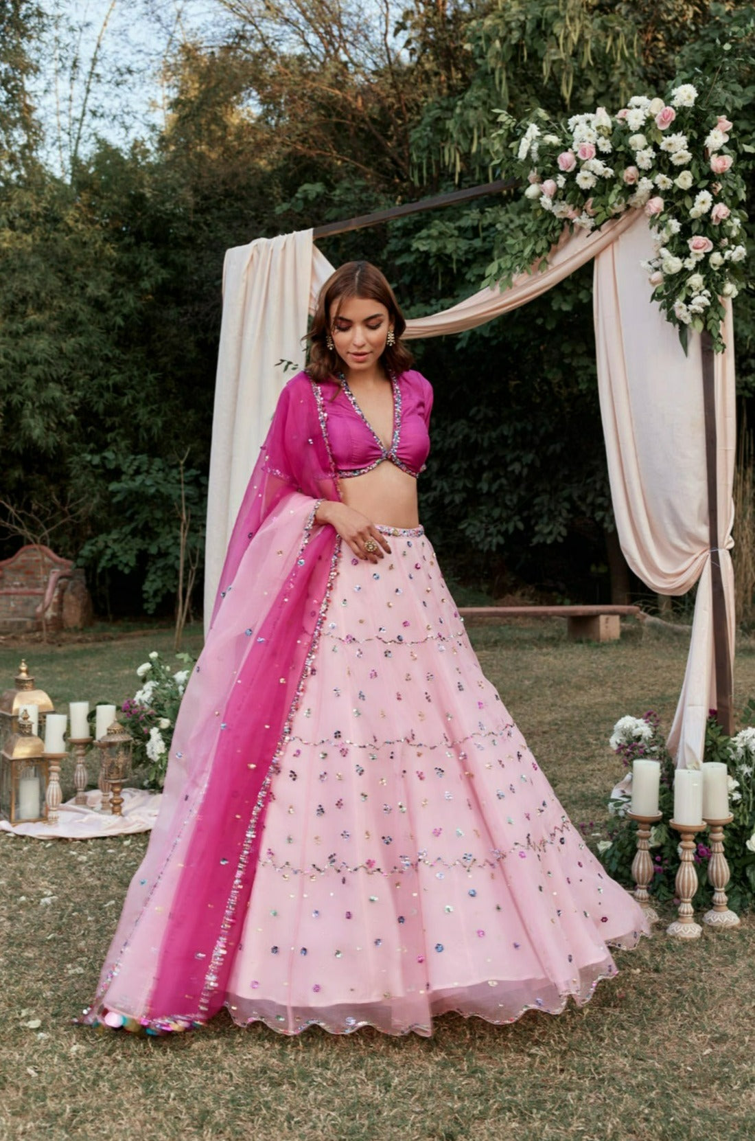 GULMOHAR Lengha set