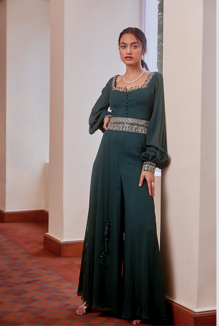 Teal Green Jumpsuit