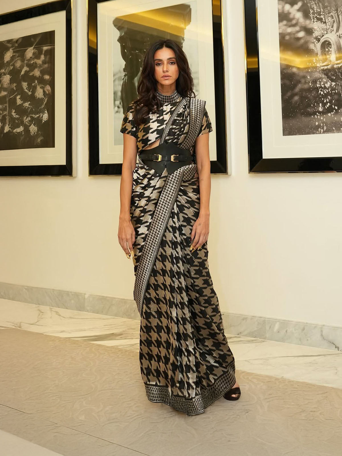 Black Gerum Saree