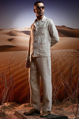 Shop Beige Herringbone Linen Coord Set – Quality Fashion Delivered Fast