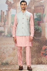 Shop the Best Spring Dawn Embroidered Kurta Bundi Set Online