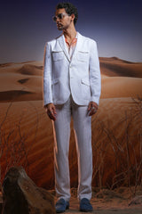 Shop the Pristine White Voyager Linen Blazer – Buy with Home Delivery