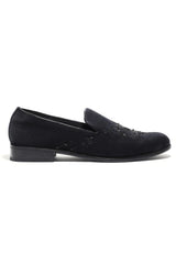 Midnight Luxe Velvet Slip-Ons - Asuka Couture