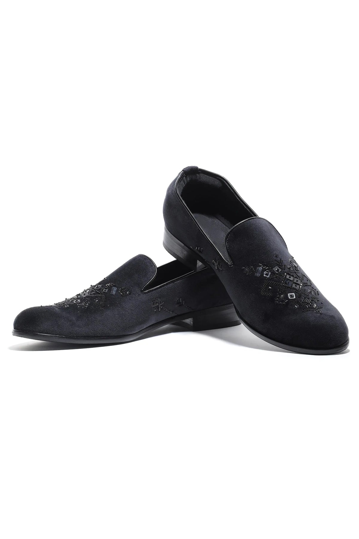 Midnight Luxe Velvet Slip-Ons - Asuka Couture