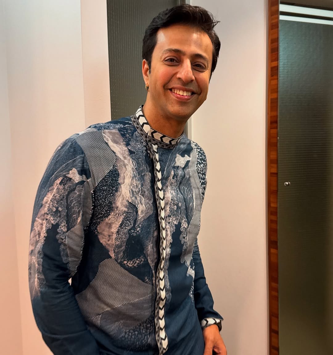Salim Merchant in MORPH Blue Kurta