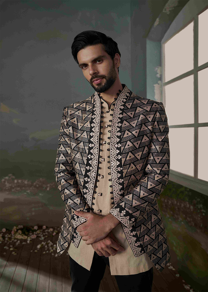 Kurta Jacket Pant Set