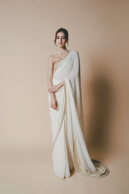 Ivory Chaand Saree
