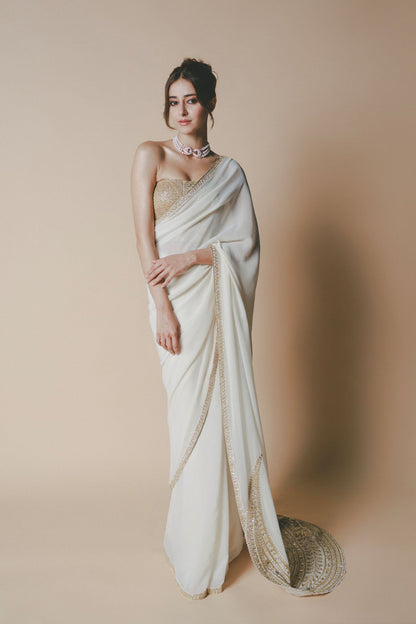Ivory Chaand Saree