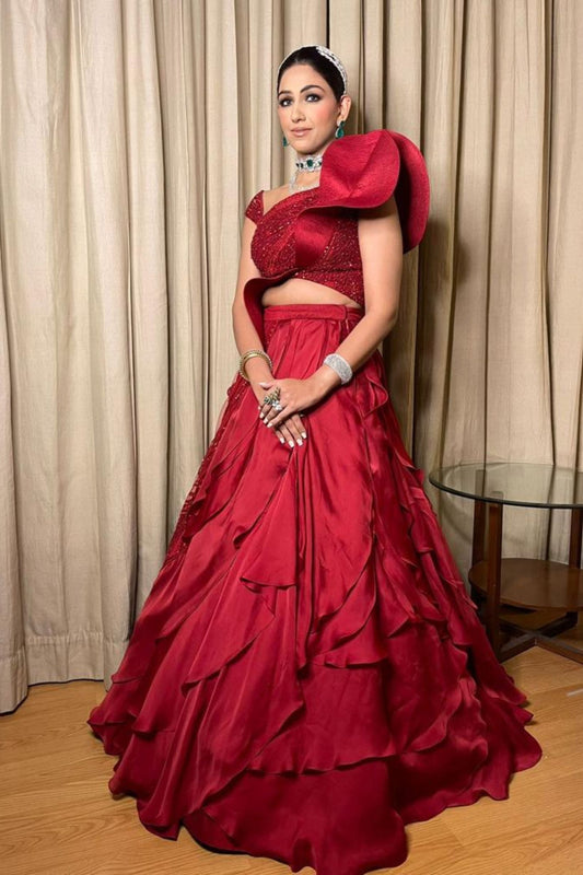 Tanu Arora in Peplum & Ruffle Skirt