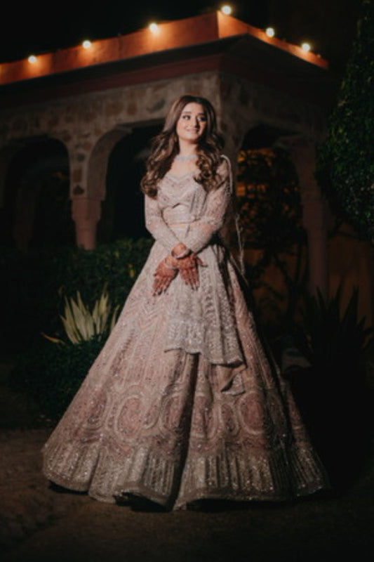 Naman Deep Kaur in Silver Lehenga