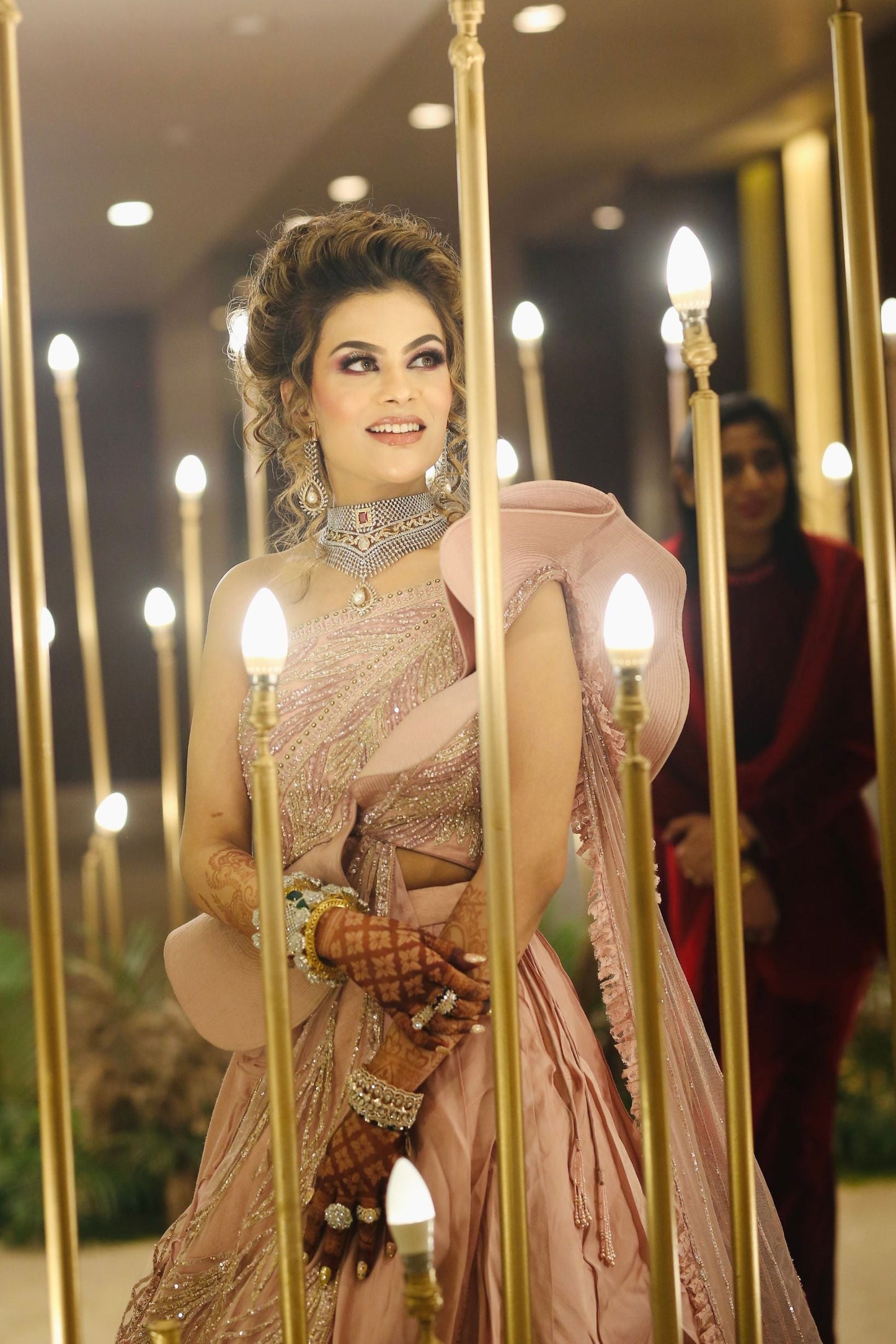 Rhytham Jain in Peplum & Skirt