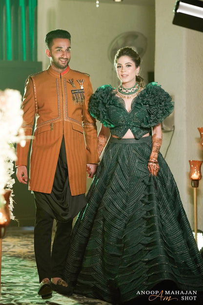 Sumehra in Ruffle Blouse & Skirt