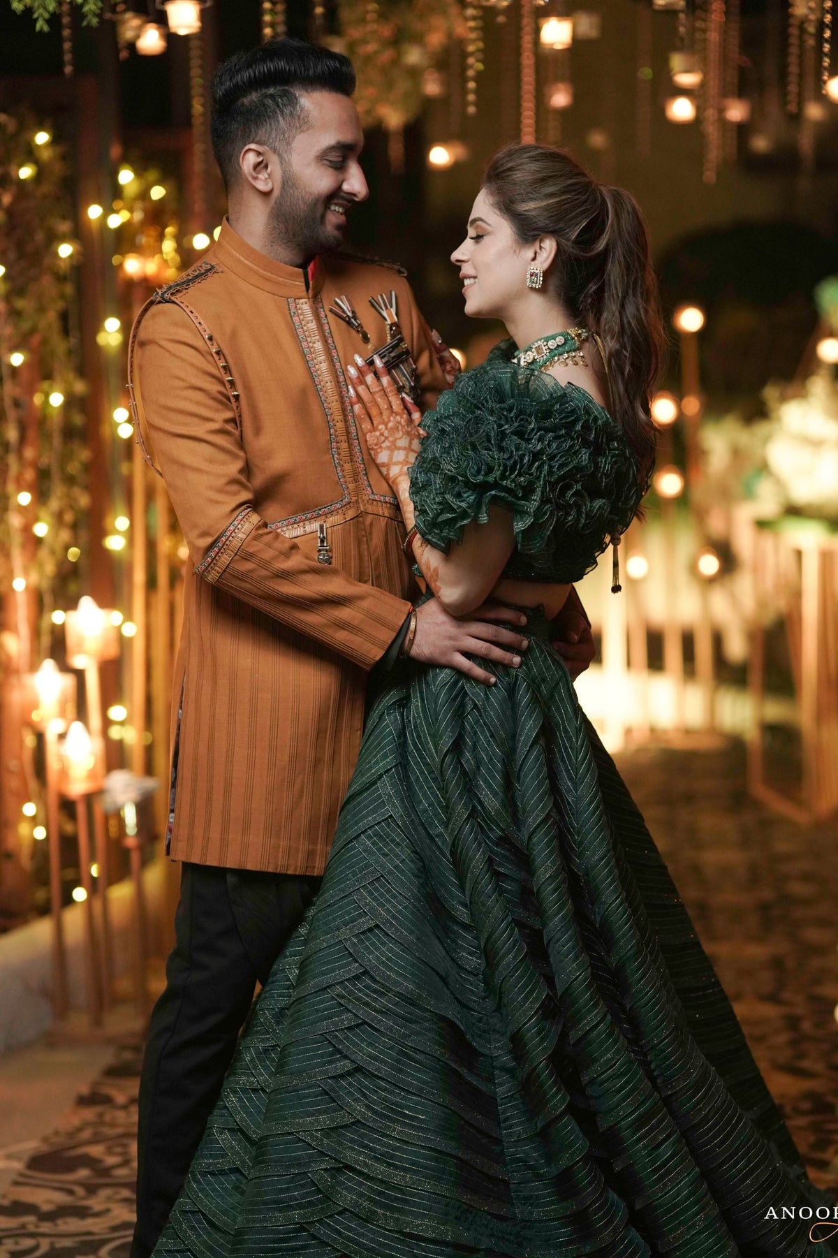 Sumehra in Ruffle Blouse & Skirt