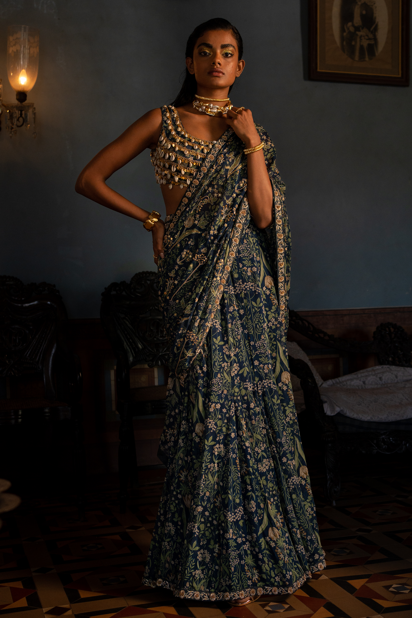 Tarini Manchanda in the DEW SAREE SET