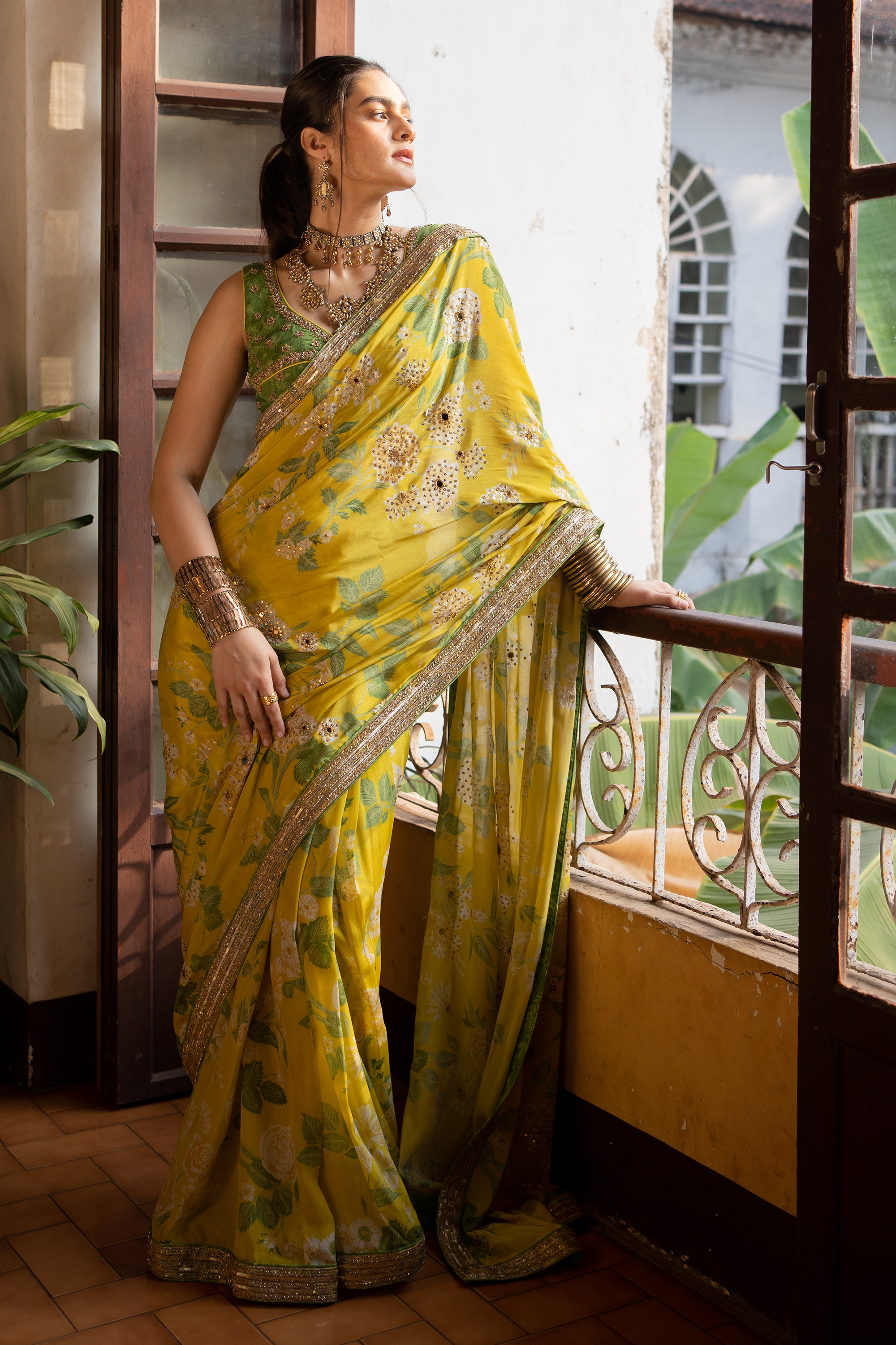TRISHA SAREE SET - paarostore