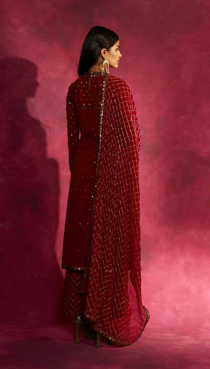 Deep Red Kurta Set