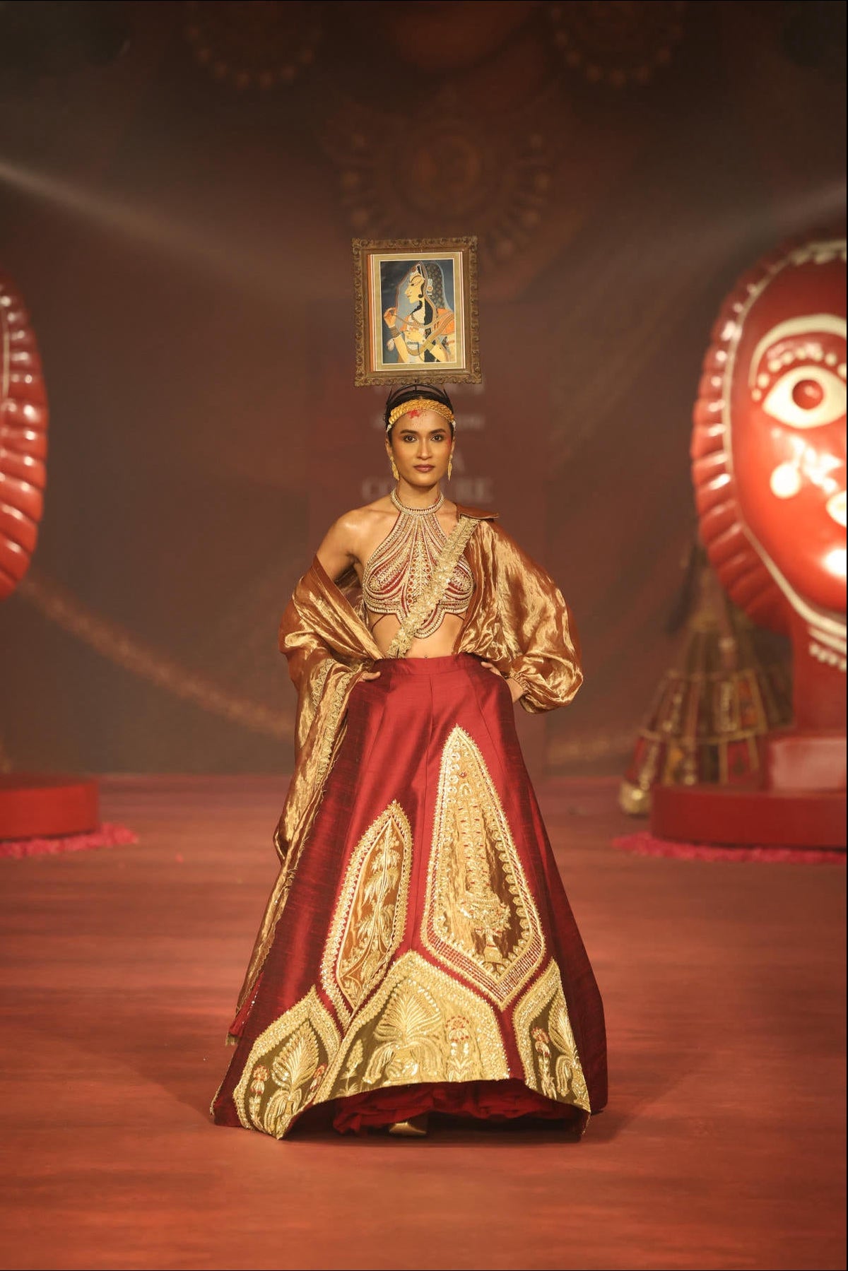 ‘Gulkand Gulzar’ Lehenga