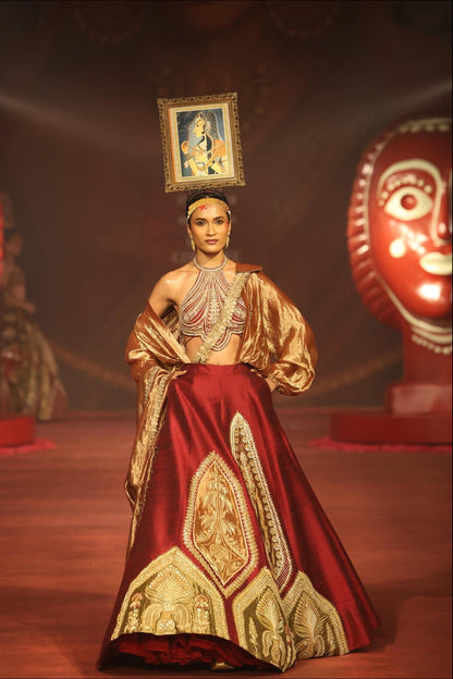 ‘Gulkand Gulzar’ Lehenga