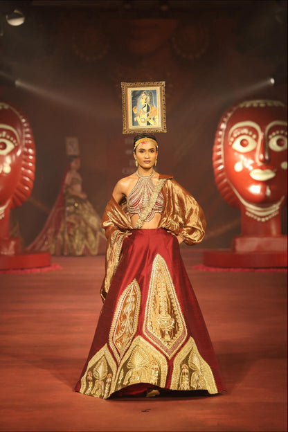 ‘Gulkand Gulzar’ Lehenga