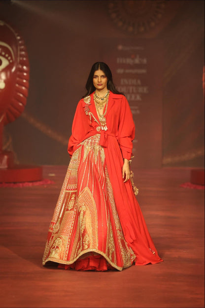 ‘Dilbar Ruby’ Lehenga.