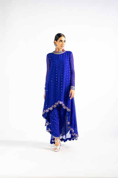 Royal Blue Pant Kurta Set