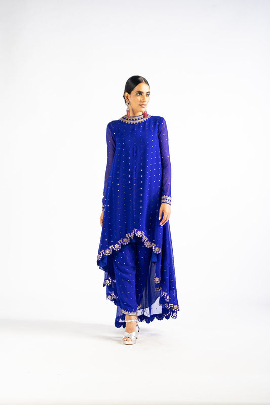 Royal Blue Pant Kurta Set