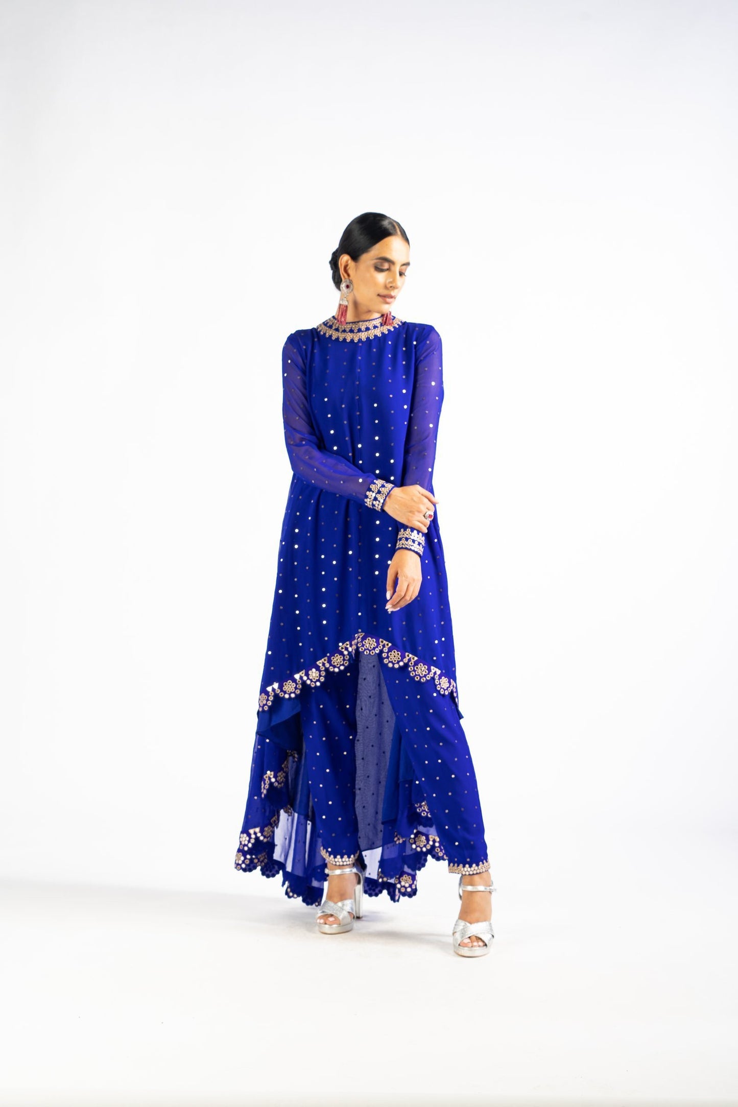 Royal Blue Pant Kurta Set