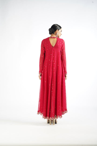 Crimson Red Pant Kurta Set