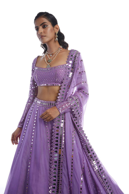 Catnip Purple Lehenga Set
