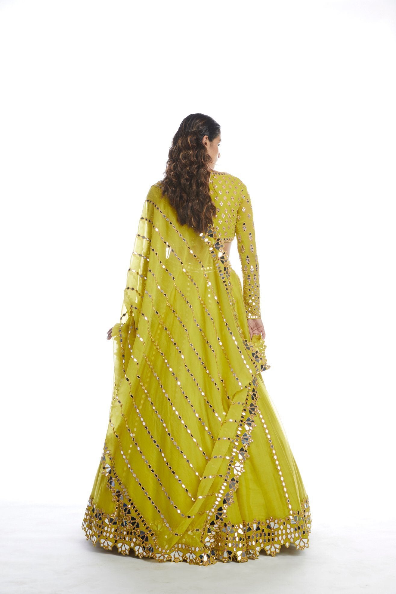Moss Green Lehenga  Set