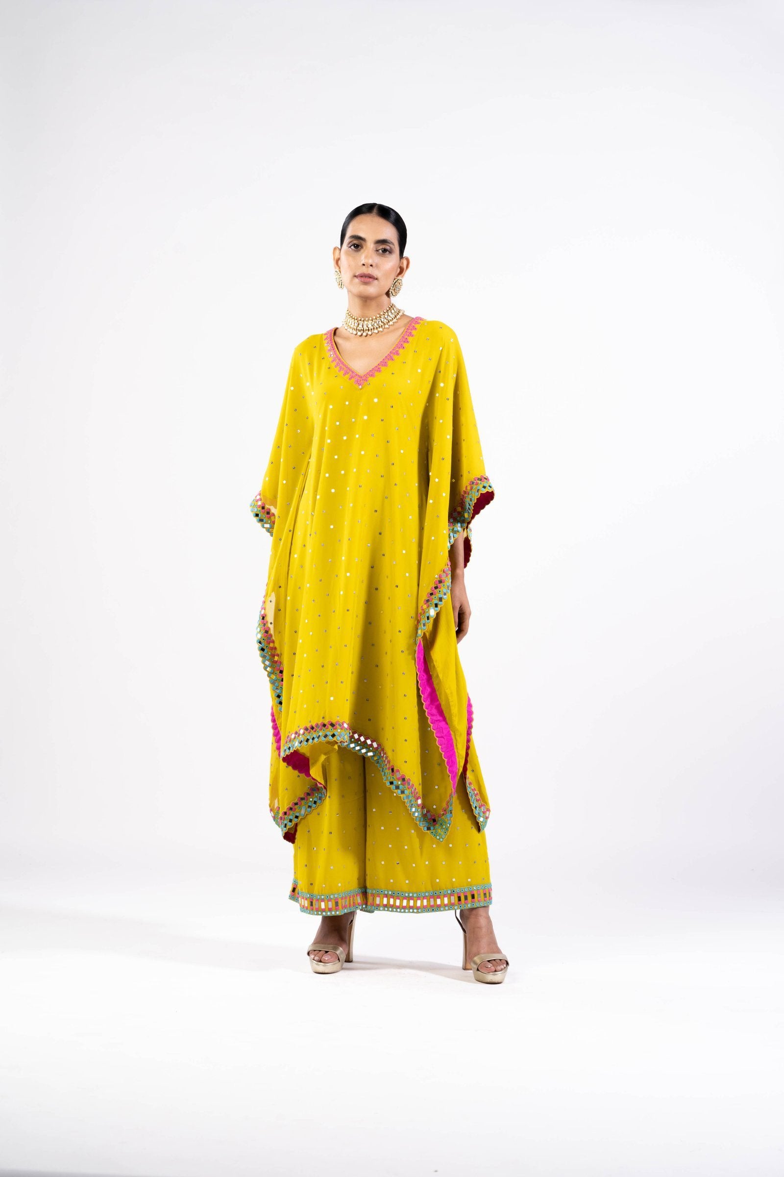 Moss Green Kaftan Set