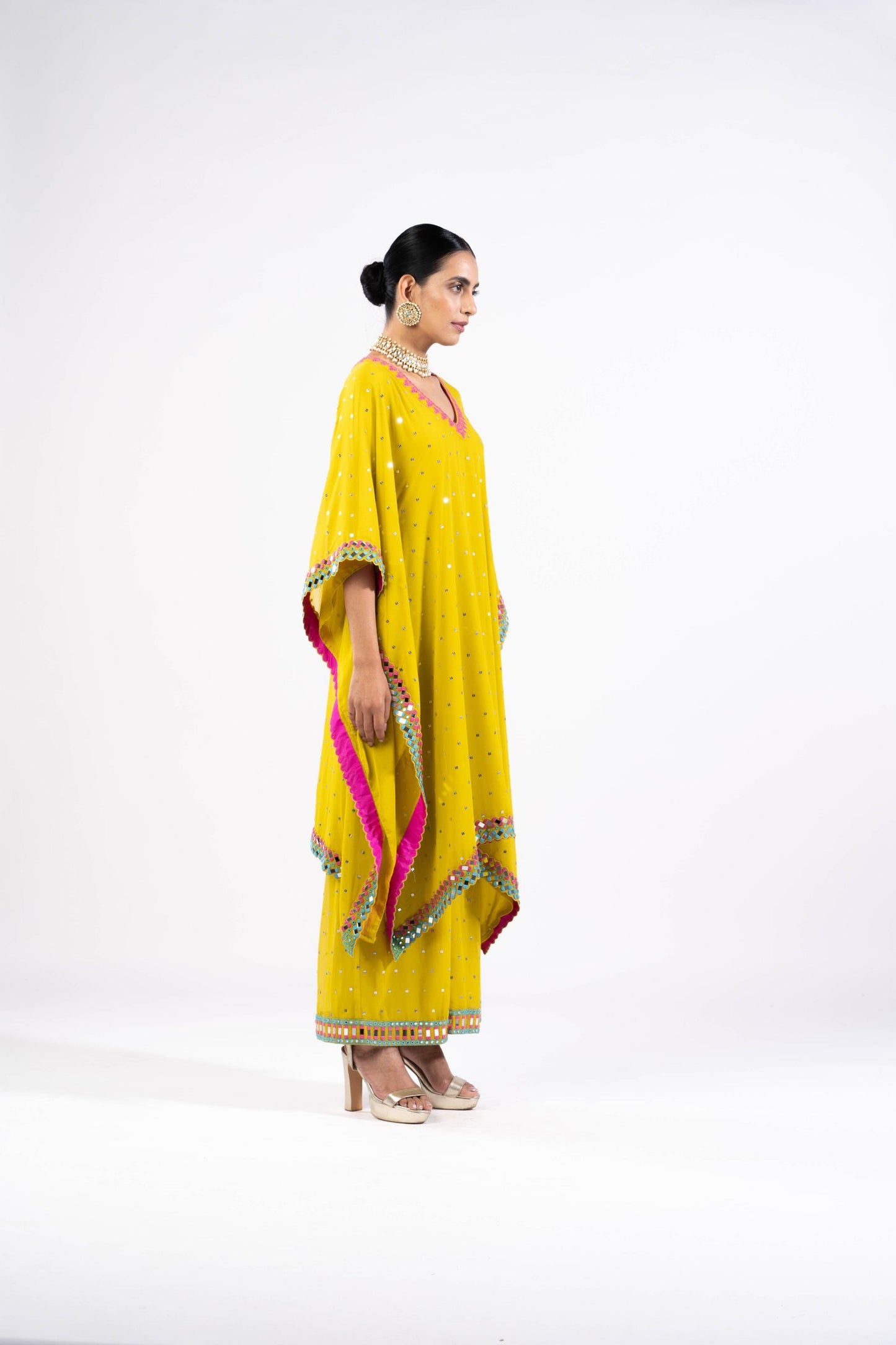 Moss Green Kaftan Set