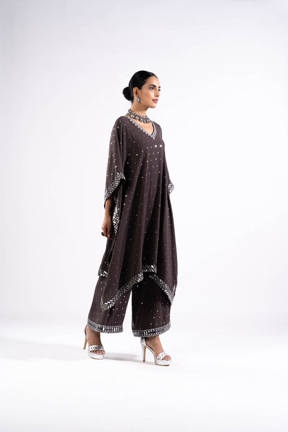 Charcoal Grey Kaftan Set