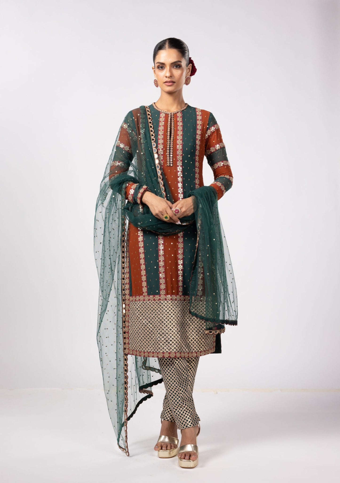 JADE GREEN PANT KURTA SET
