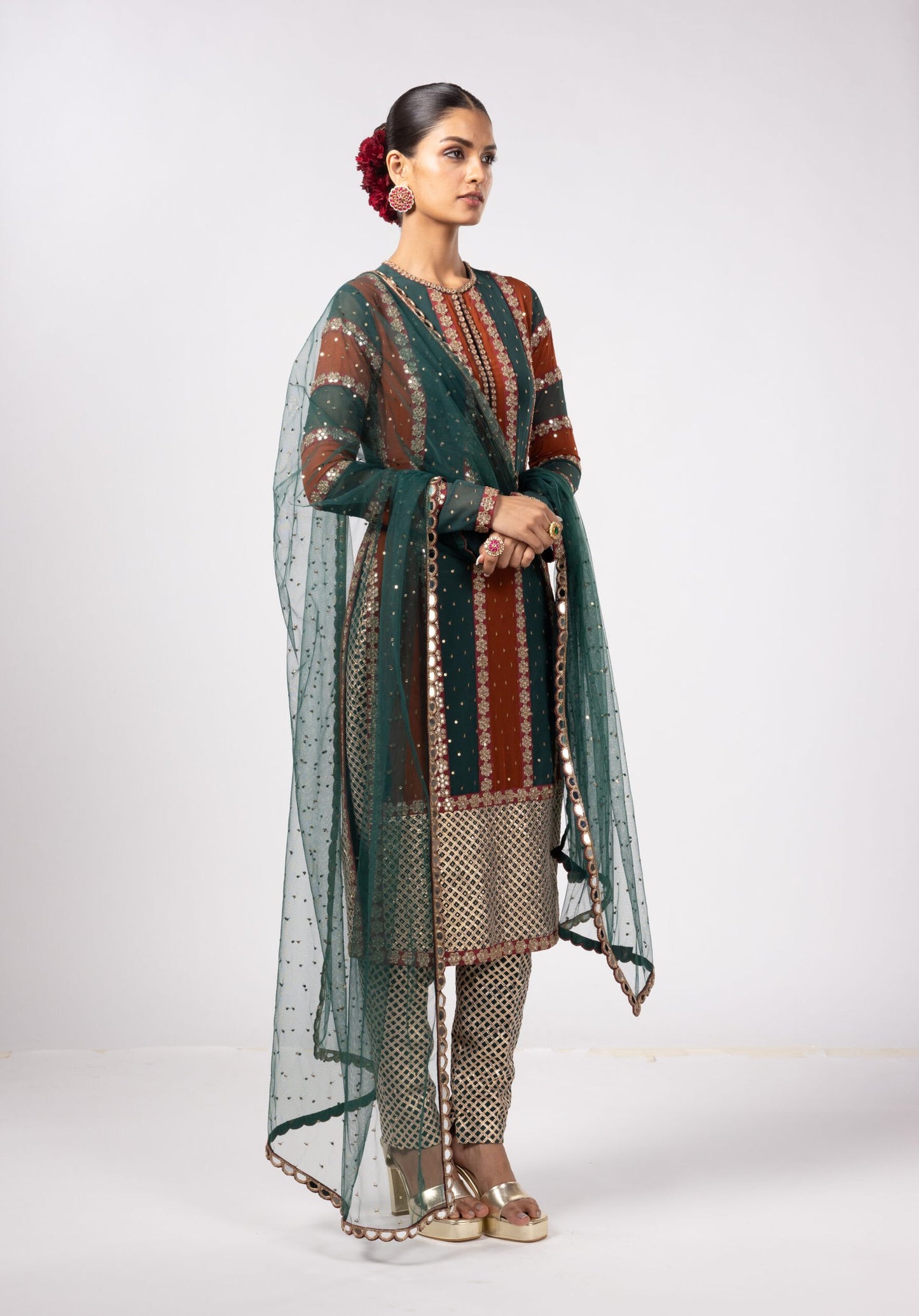 JADE GREEN PANT KURTA SET