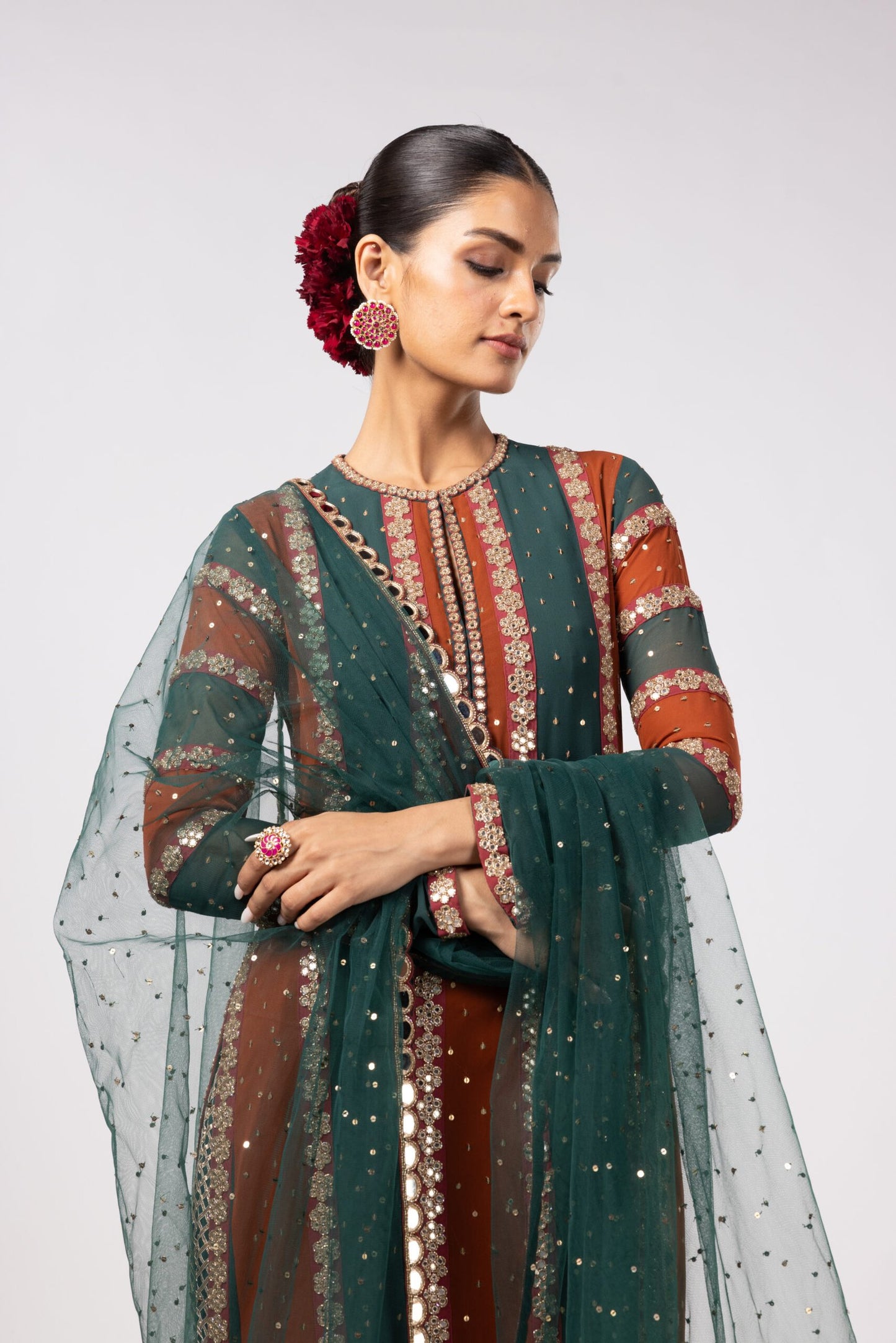 JADE GREEN PANT KURTA SET