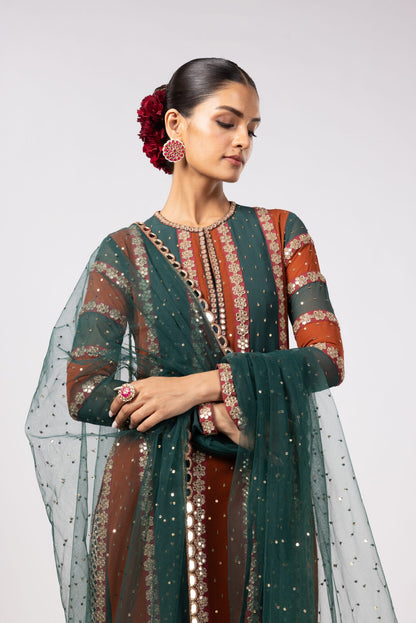JADE GREEN PANT KURTA SET