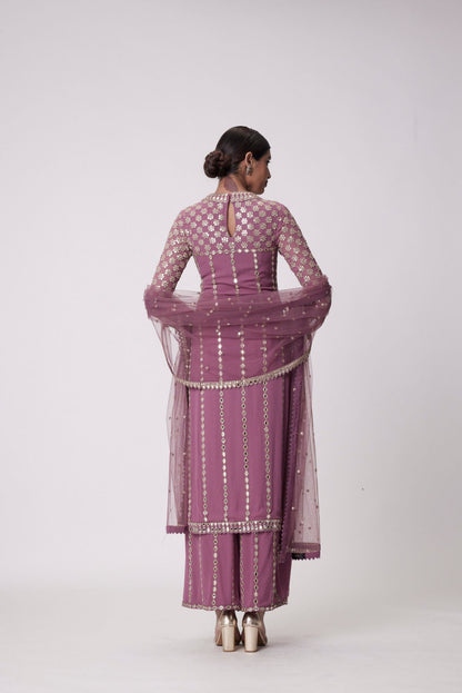 Mud Mauve Straight Kurta Set