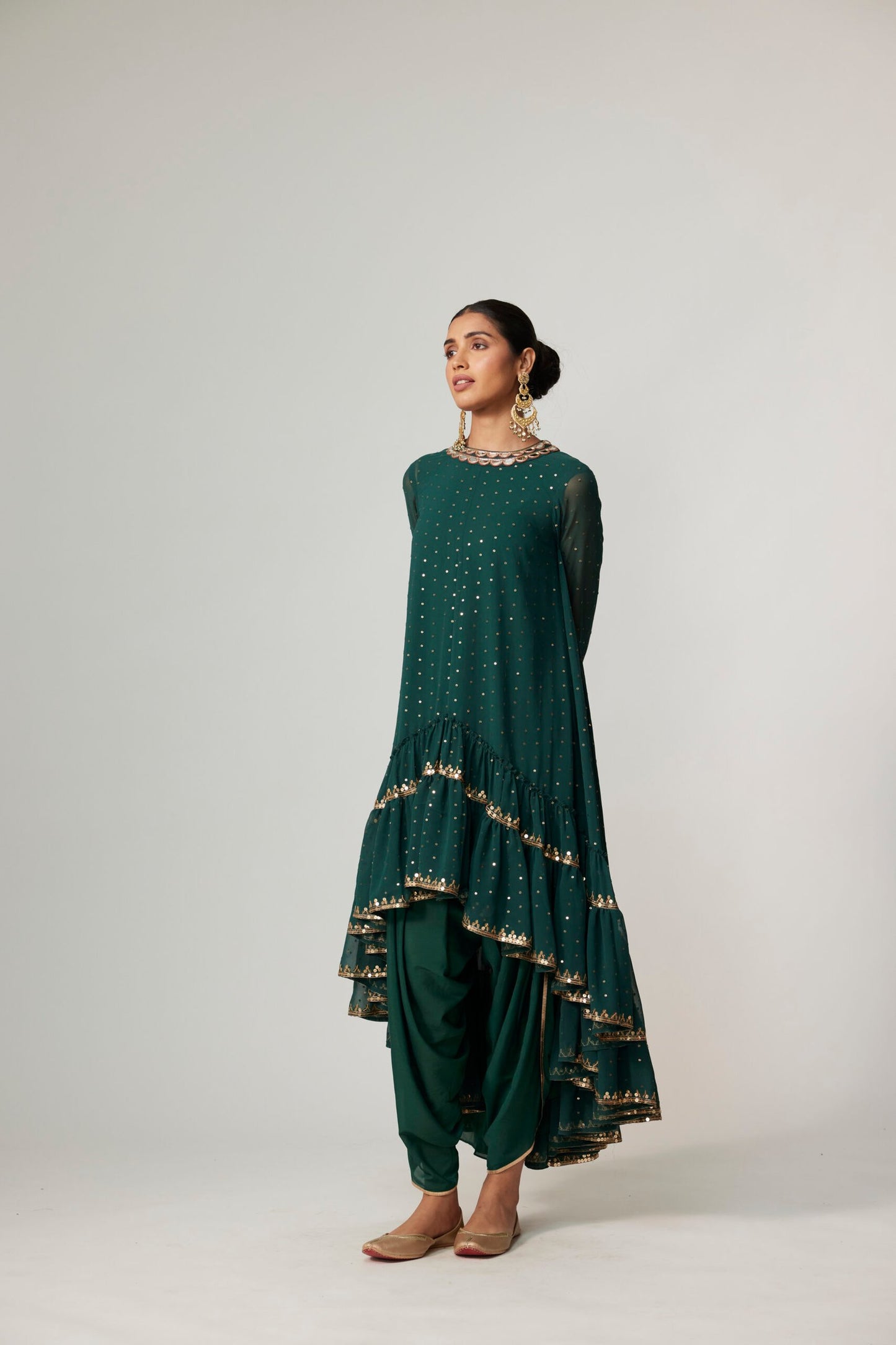JADE GREEN DHOTI KURTA SET