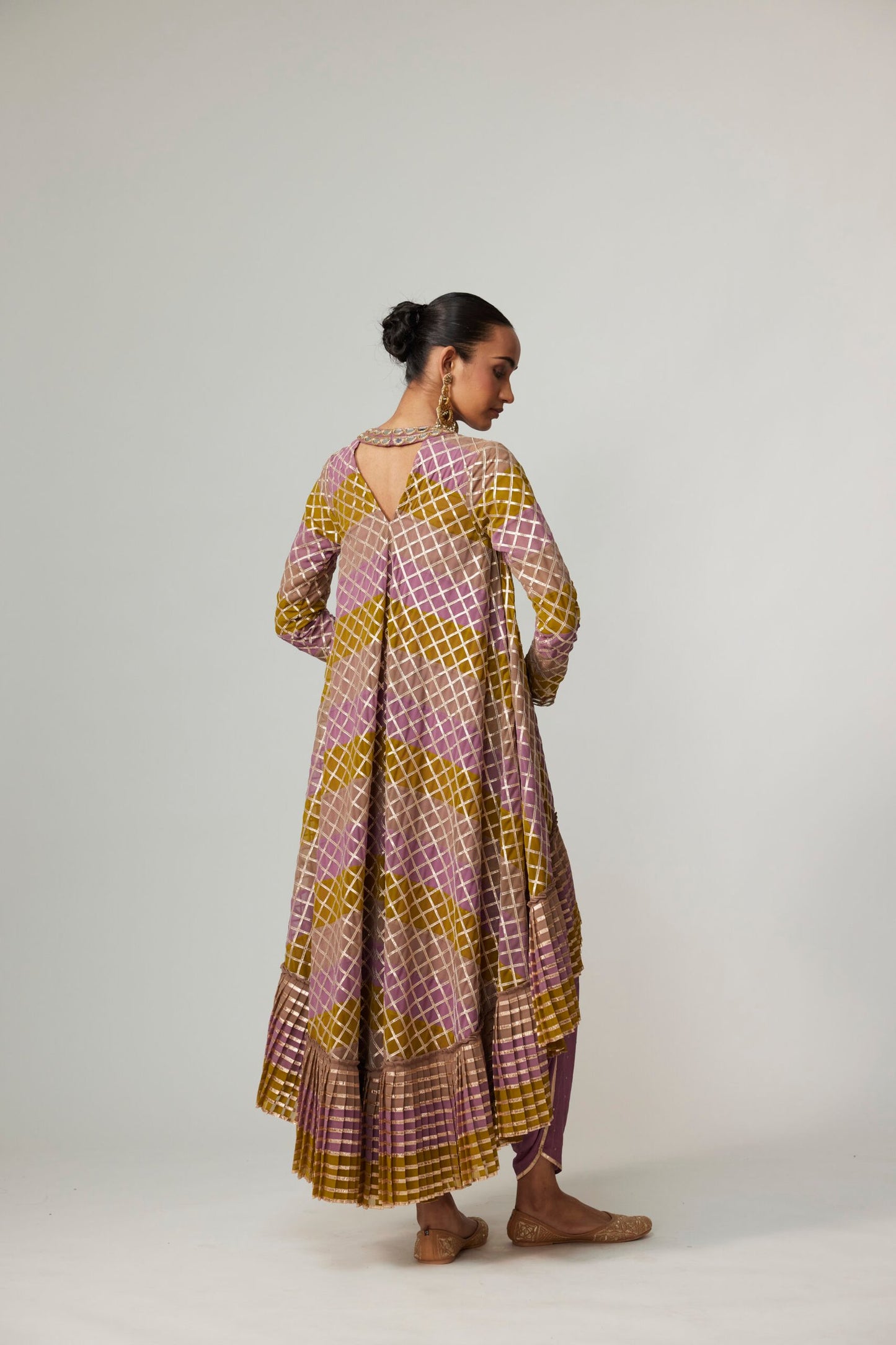 GREEN MULTICOLOR DHOTI KURTA WITH DUPATTA SET