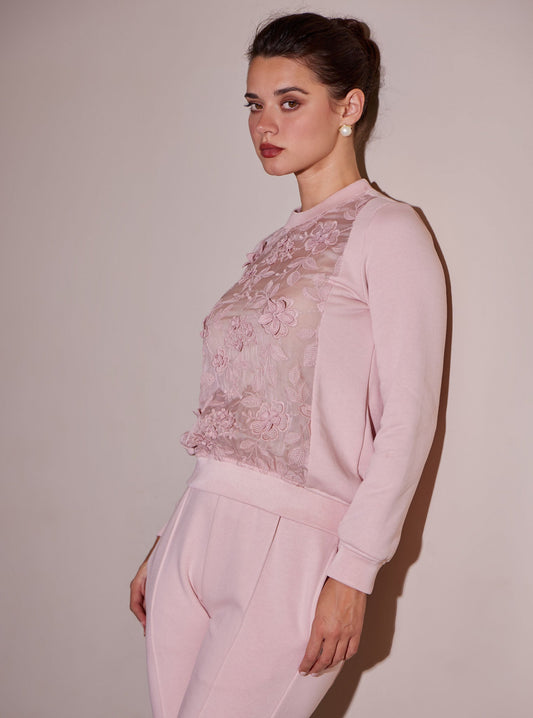 Nesoi Fleece Pink Co-ord Set