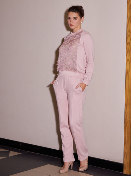 Nesoi Fleece Pink Co-ord Set